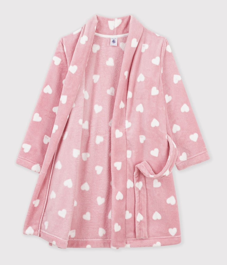 CHILDREN'S PRINTED FLEECE DRESSING GOWN