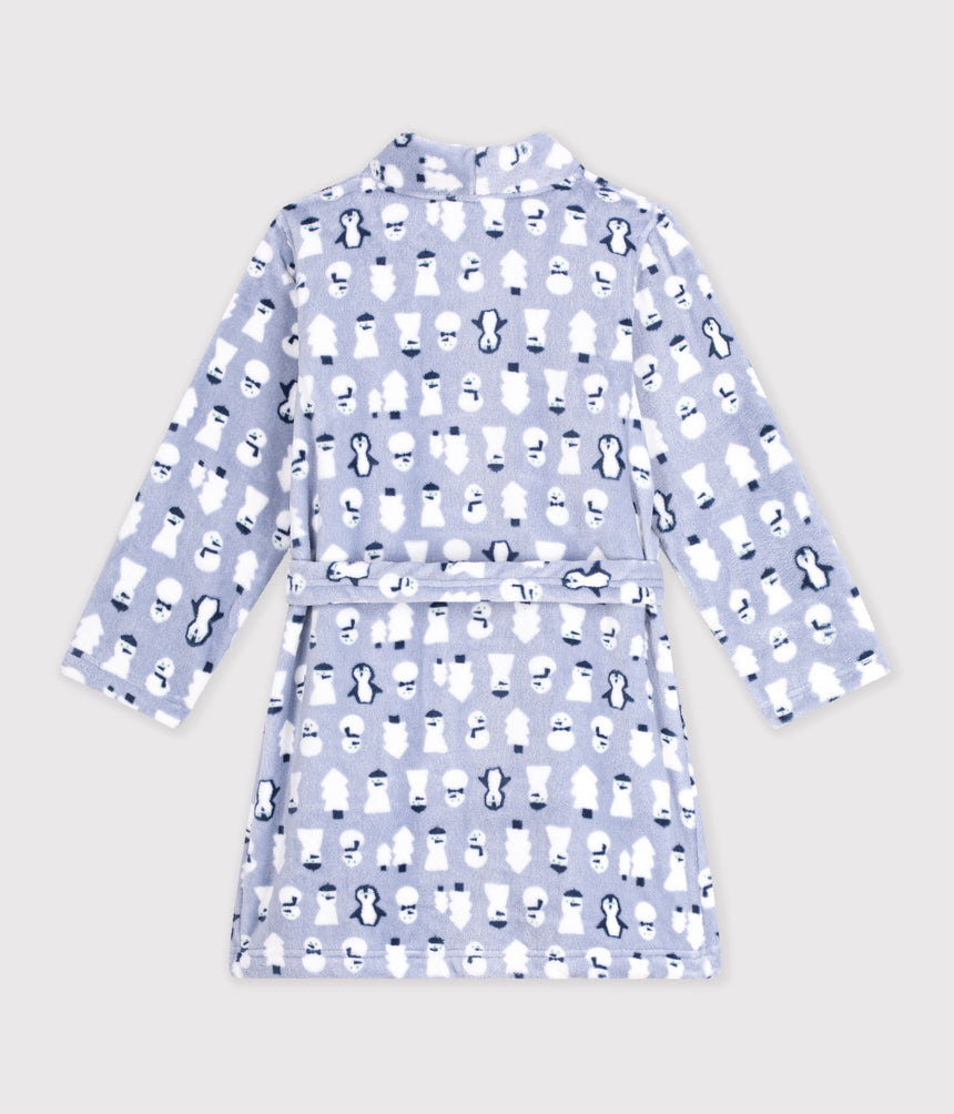 CHILDREN'S PRINTED FLEECE DRESSING GOWN