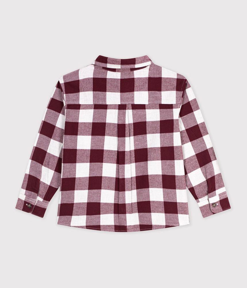 CHILDREN'S CHECKED COTTON SHIRT