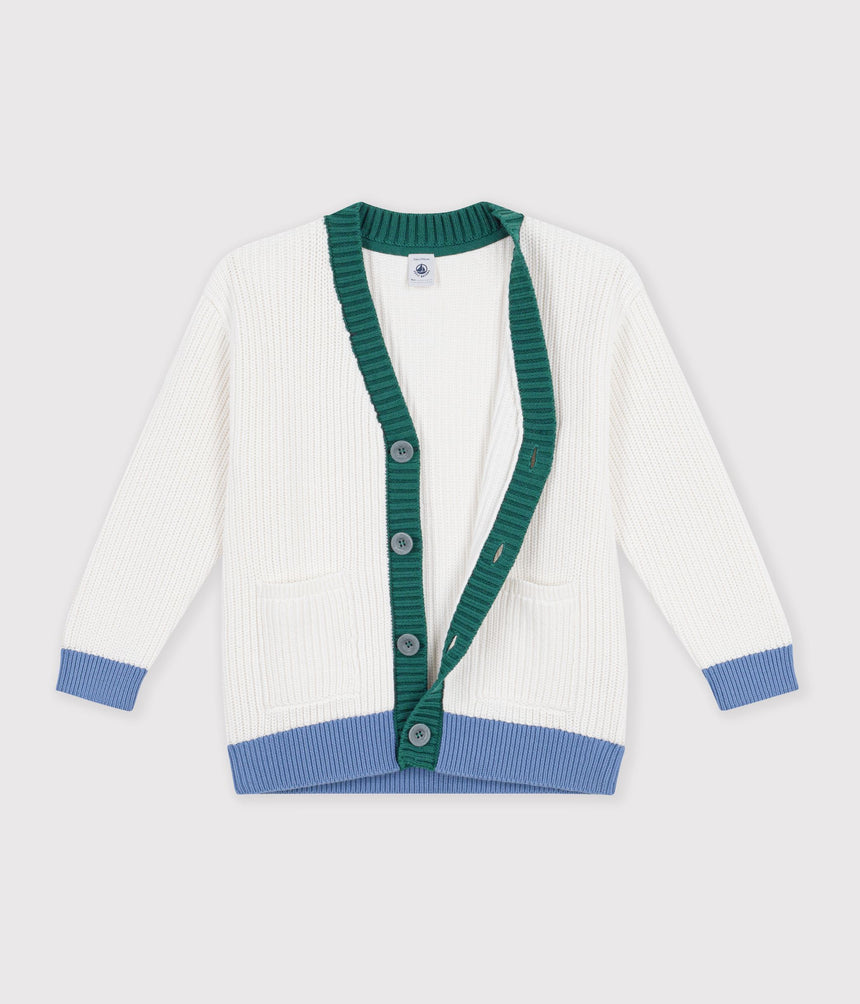 CHILDREN'S PLAIN COTTON CARDIGAN