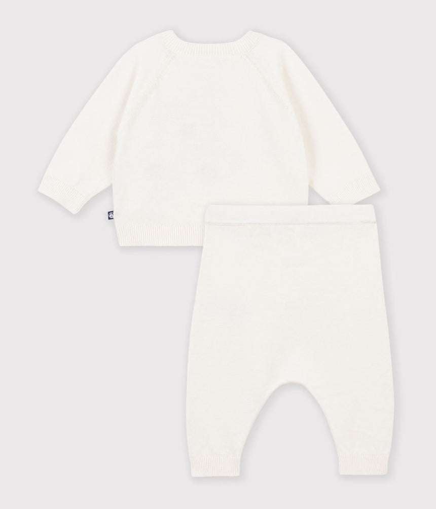 PATTERNED KNITTED SET FOR BABIES