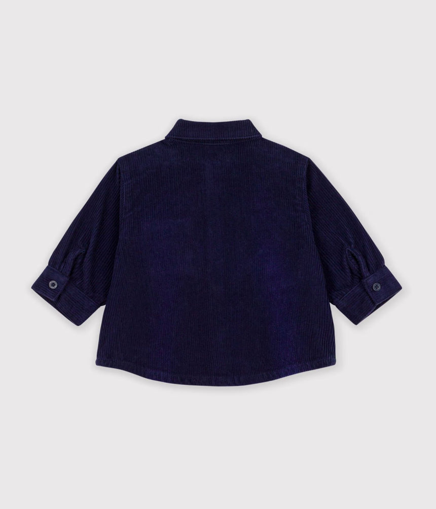 BABIES' PLAIN CORDUROY SHIRT