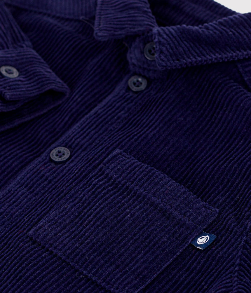 BABIES' PLAIN CORDUROY SHIRT