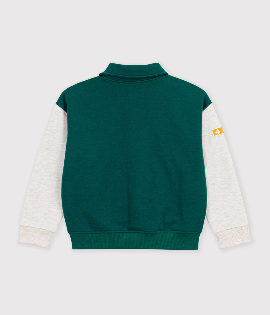 CHILDREN'S VARSITY-STYLE JACKET IN COLOURBLOCK COTTON