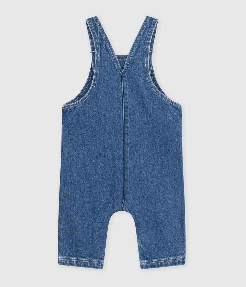 BABIES' LONG-LEG DENIM DUNGAREES