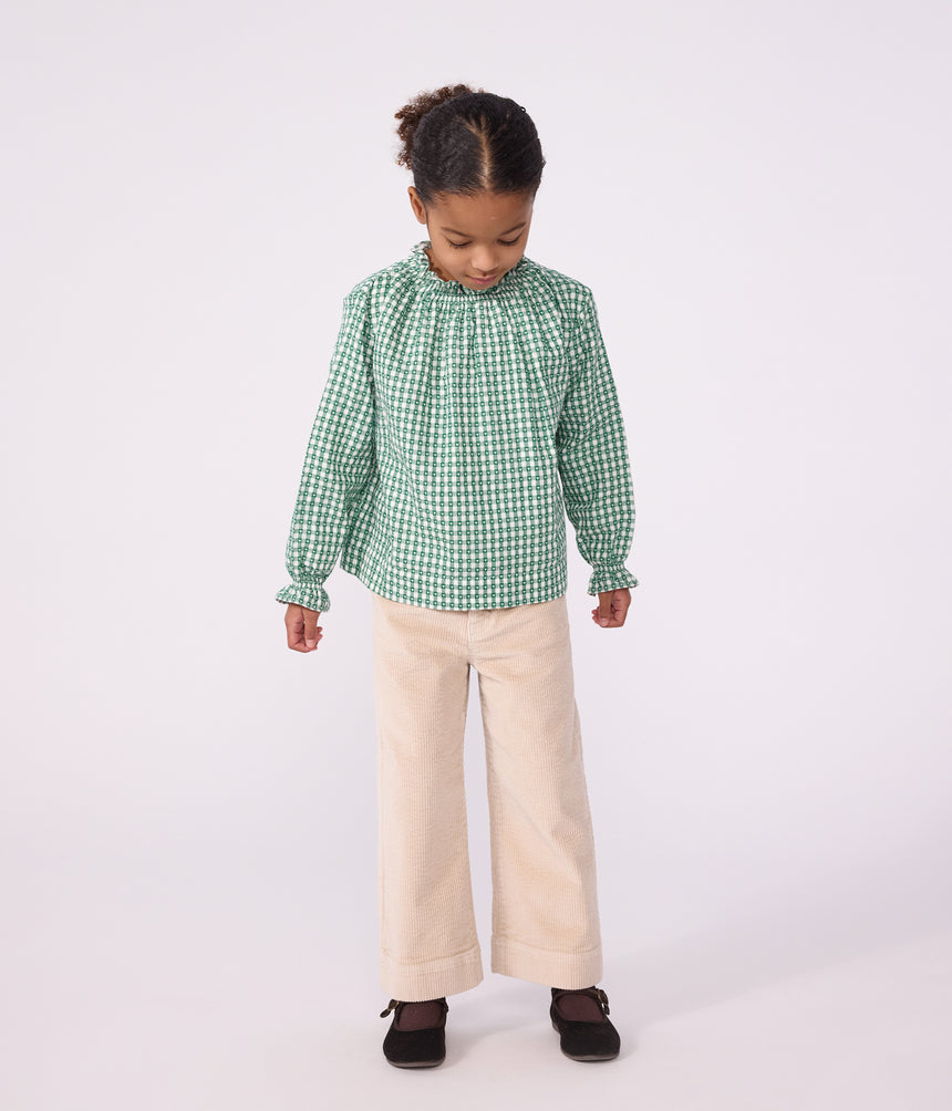 CHILDREN'S WIDE-LEG CORDUROY TROUSERS
