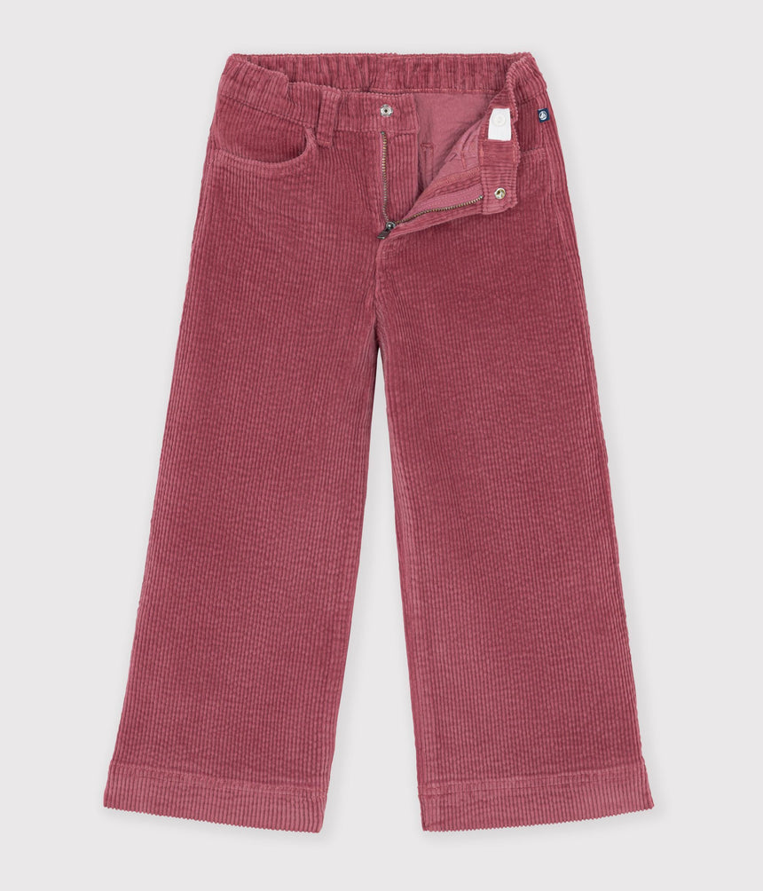 CHILDREN'S WIDE-LEG CORDUROY TROUSERS