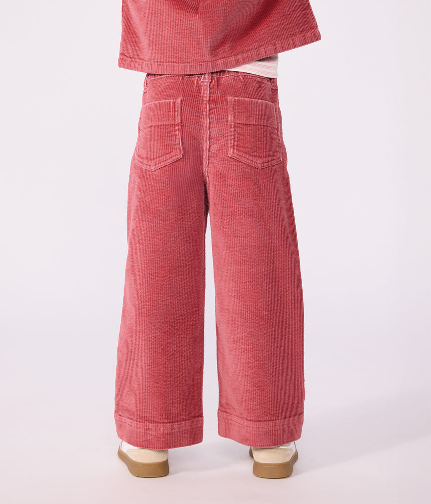 CHILDREN'S WIDE-LEG CORDUROY TROUSERS