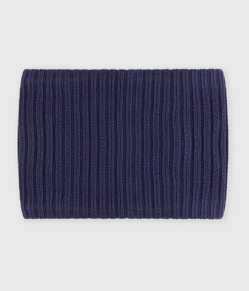 CHILDREN'S PLAIN FLEECE-LINED KNITTED SNOOD