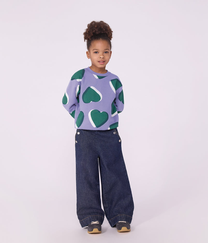 CHILDREN'S WIDE-LEG DENIM TROUSERS