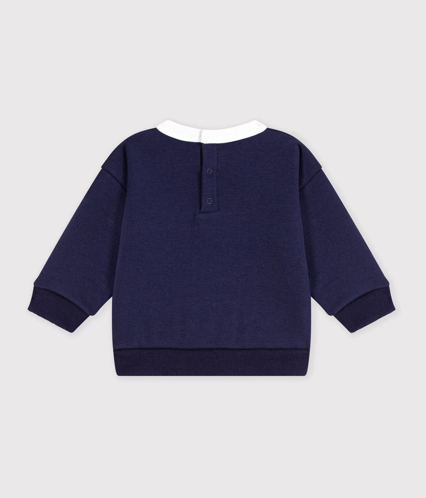 BABIES COLOURBLOCK COTTON SWEATSHIRT