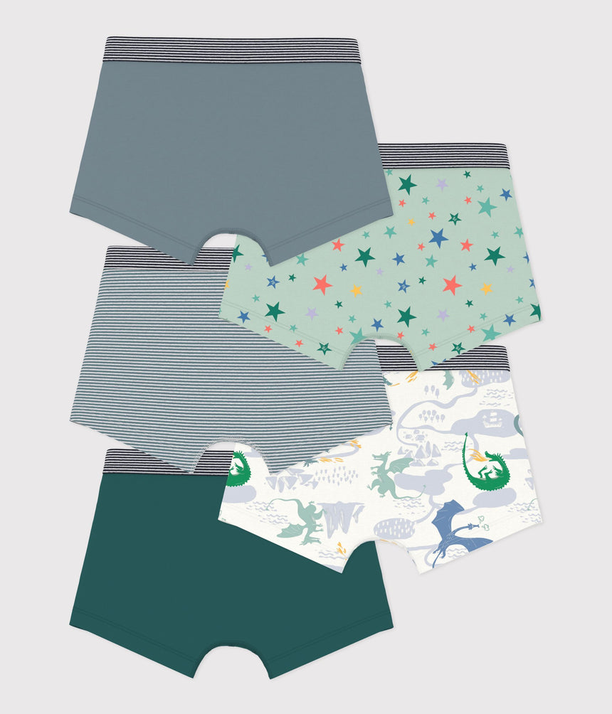 PACK OF CHILDREN'S PRINTED COTTON BOXERS