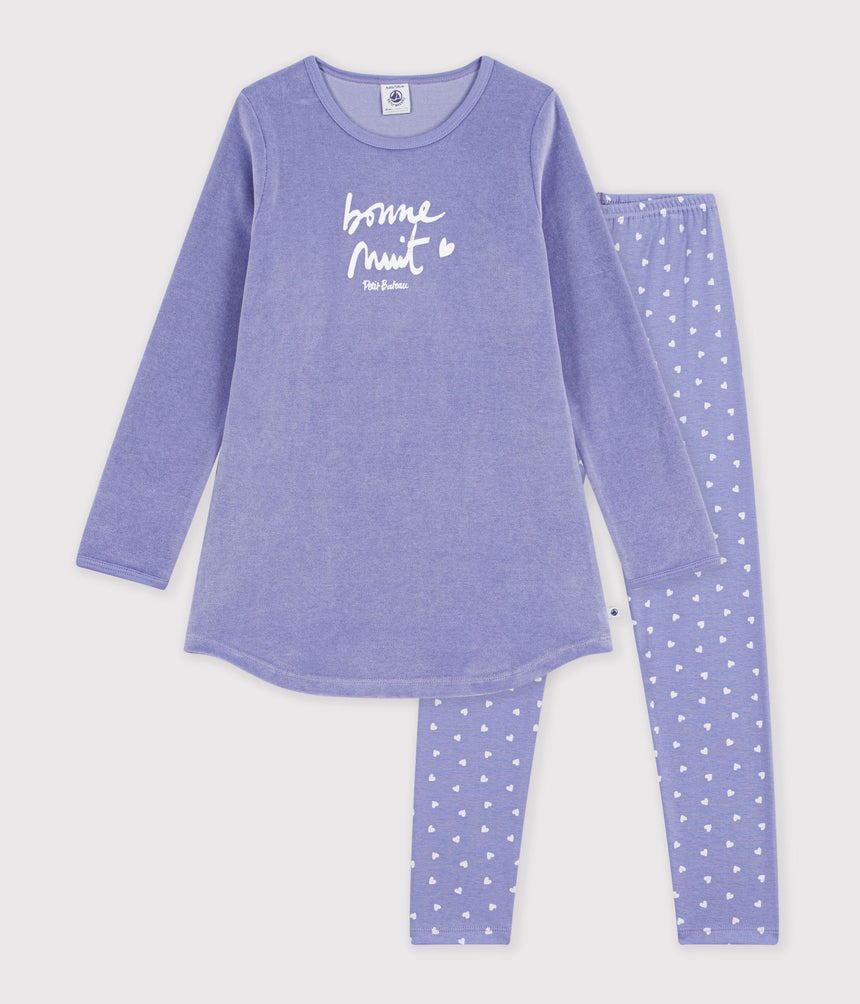 CHILDREN'S VELOUR PYJAMAS WITH A MOTIF