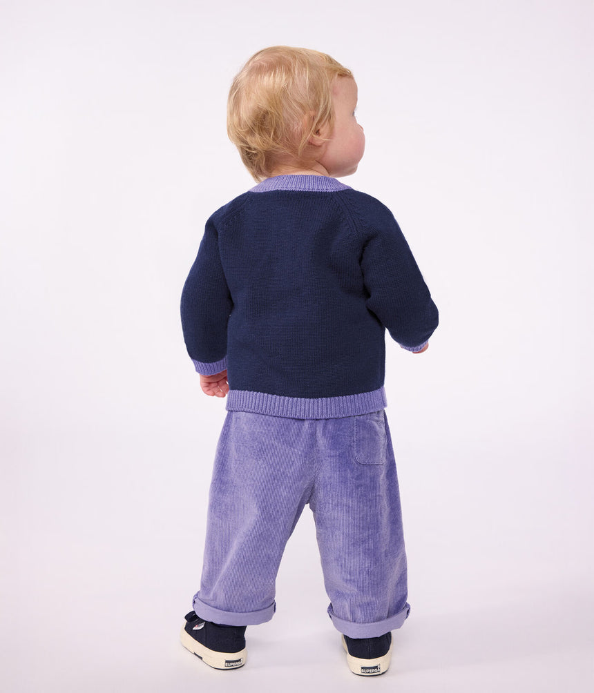 BABIES' PLAIN CORDUROY TROUSERS