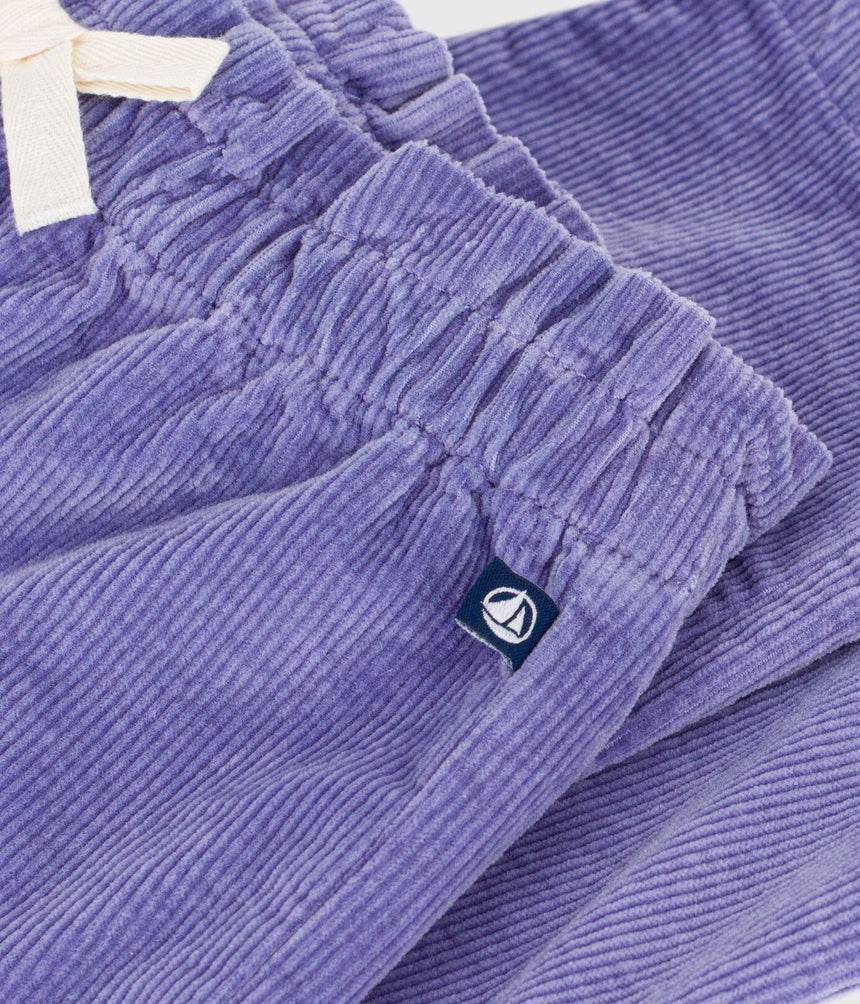 BABIES' PLAIN CORDUROY TROUSERS