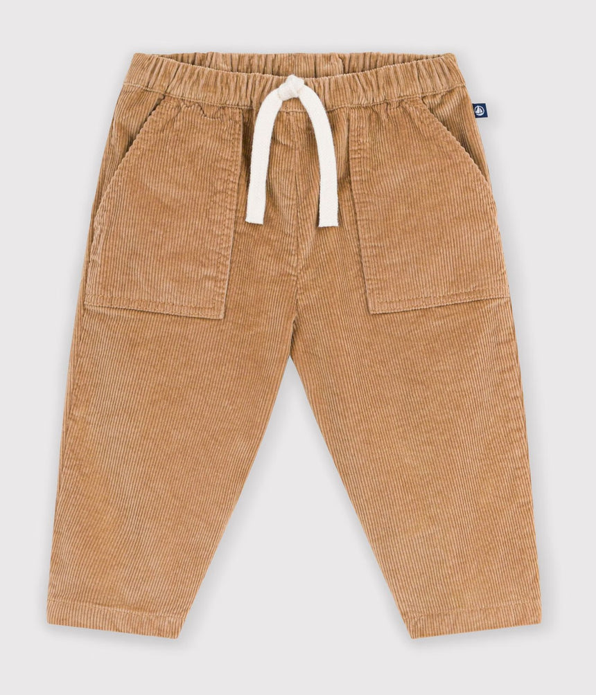 BABIES' PLAIN CORDUROY TROUSERS