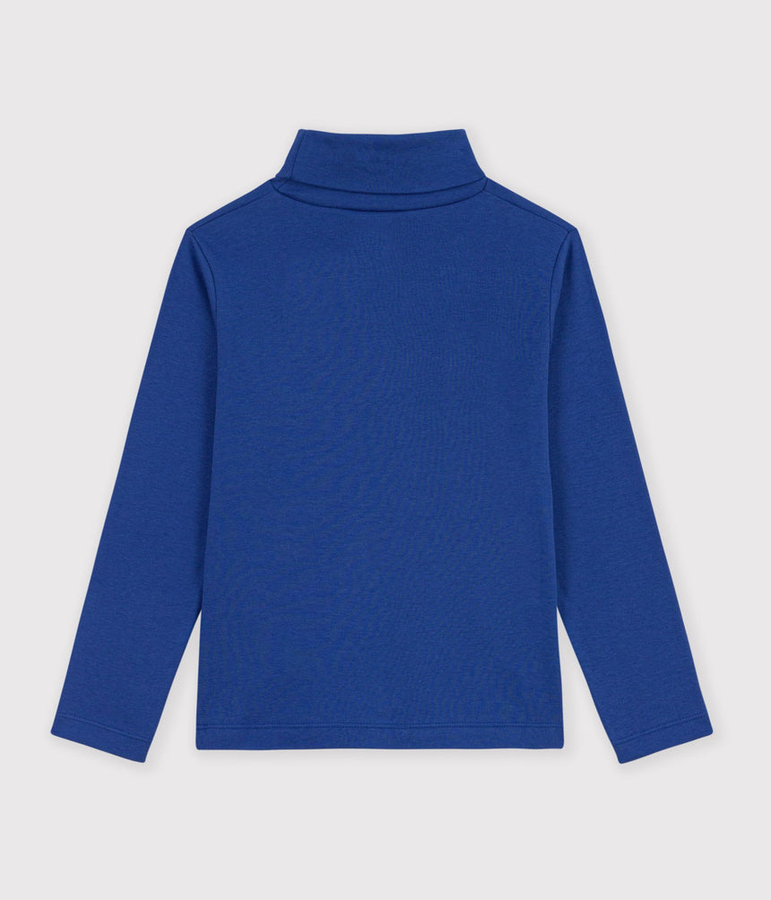 CHILDREN'S PLAIN COTTON ROLLNECK TOP