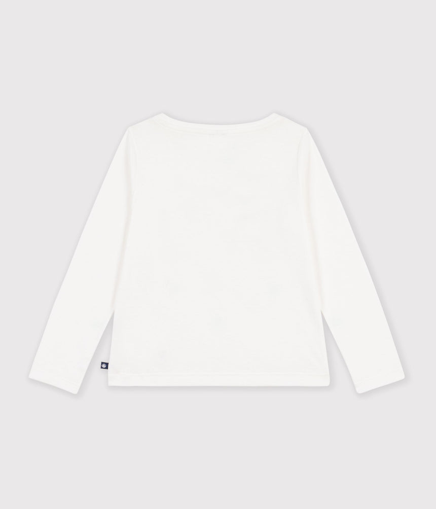 CHILDREN'S LONG-SLEEVED HEART-PATTERNED T-SHIRT