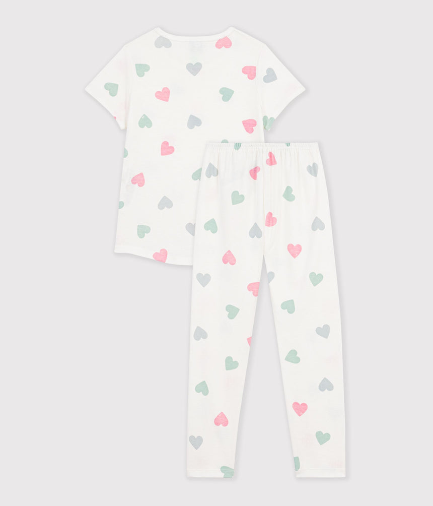 CHILDREN'S PRINTED COTTON PYJAMAS WITH SHORT SLEEVES AND LONG LEGS