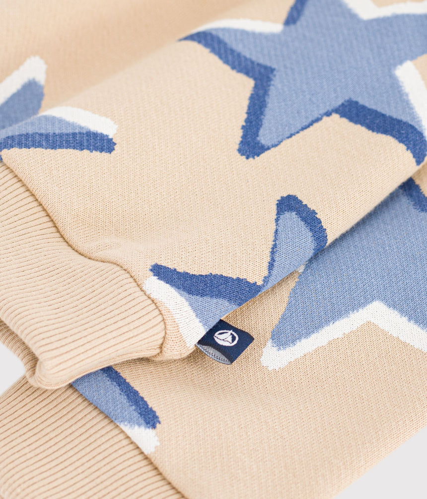 BABIES' STAR-PRINT COTTON SWEATSHIRT