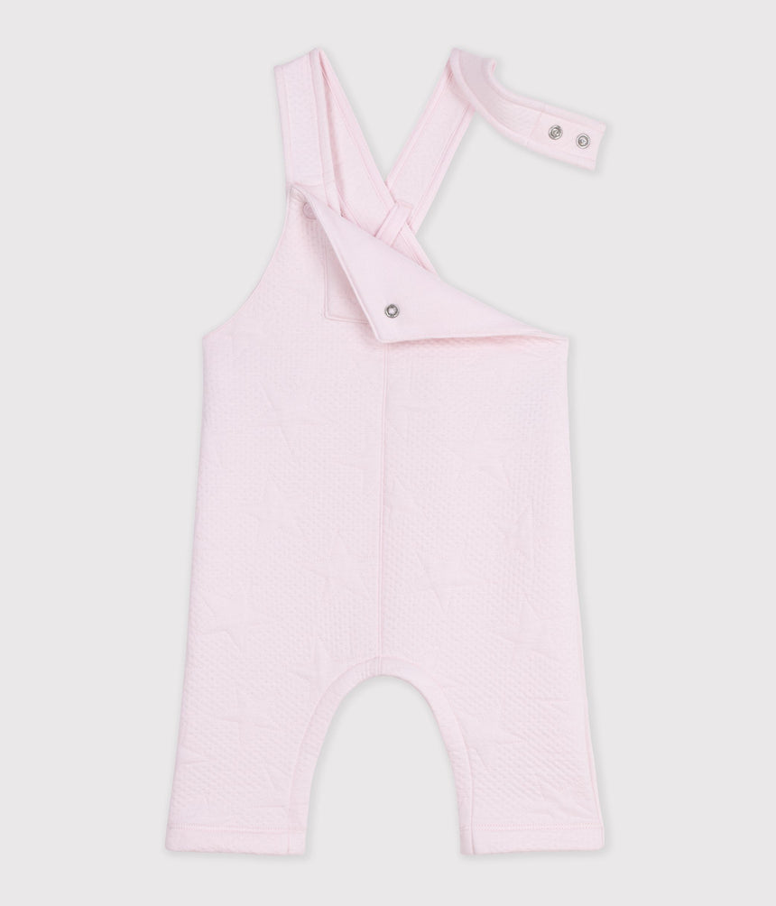 BABIES' THICK COTTON DUNGAREES WITH A STAR PATTERN