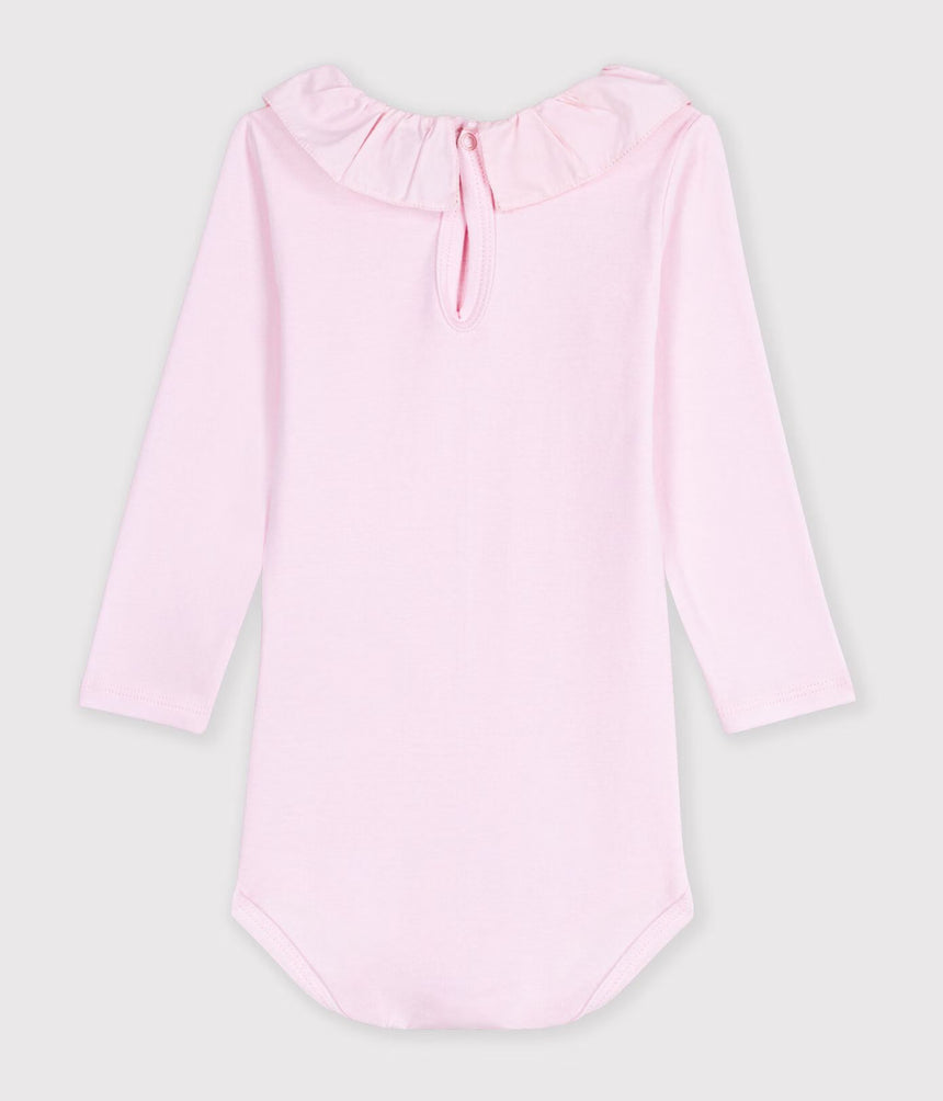 BABIES' PLAIN COTTON BODY WITH A COLLAR