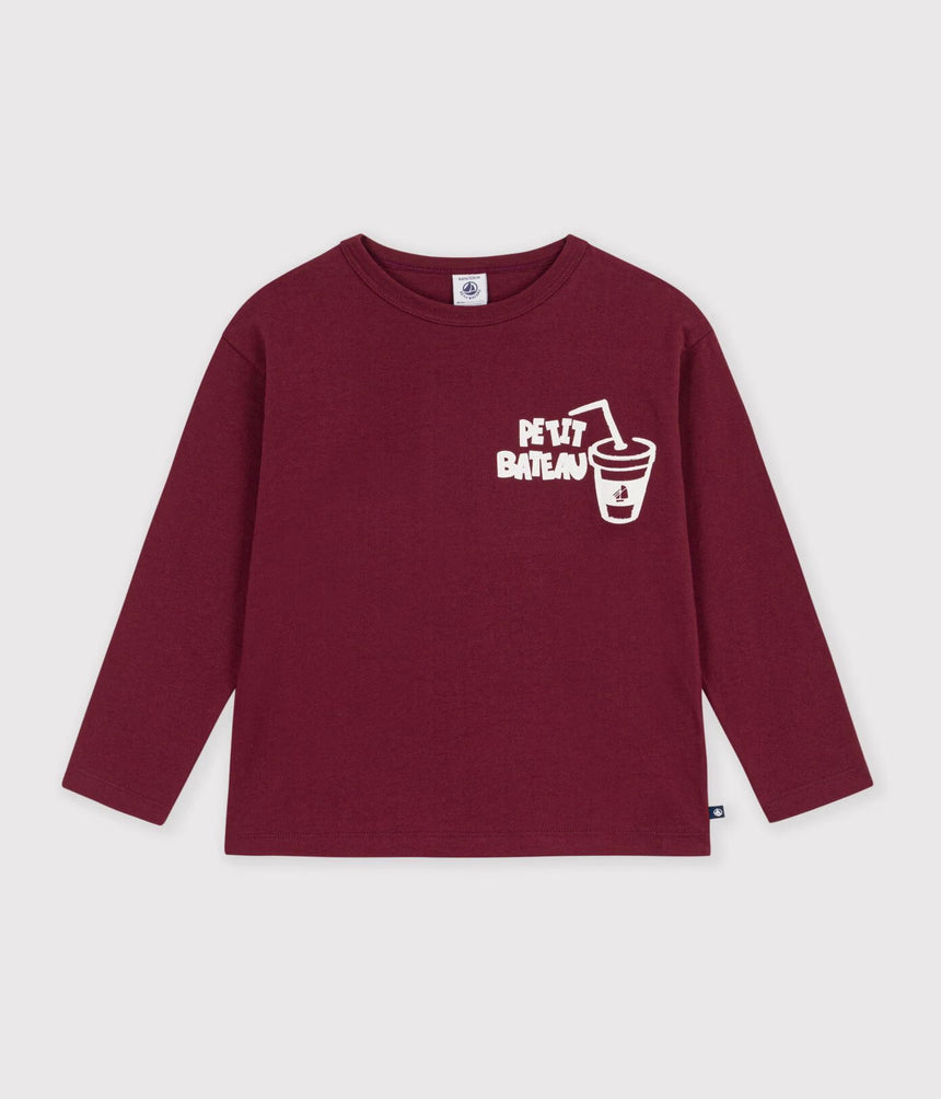 CHILDREN'S LONG-SLEEVED PATTERNED T-SHIRT