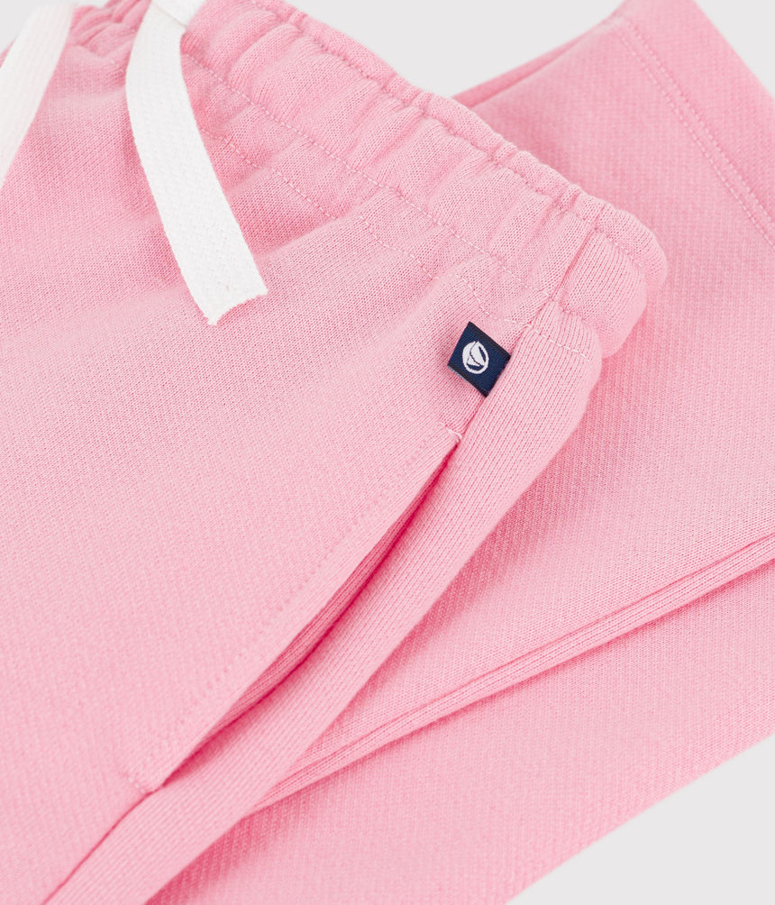CHILDREN'S PLAIN COTTON JOGGING BOTTOMS