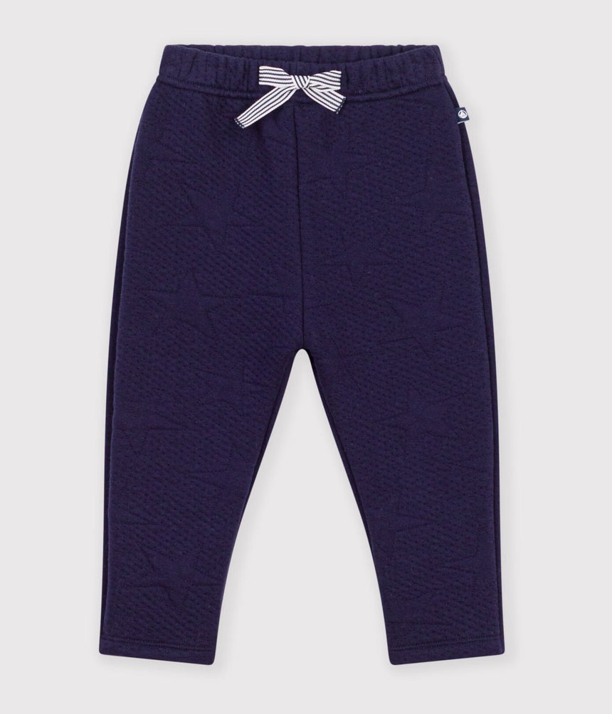 BABIES' THICK COTTON TROUSERS WITH A STAR PATTERN