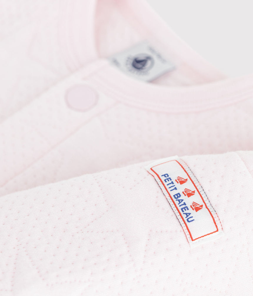 BABIES' CARDIGAN IN THICK COTTON WITH A STAR MOTIF