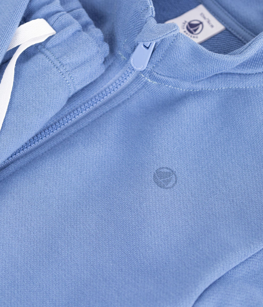 BABIES' SWEATSHIRT AND TROUSERS SET IN PLAIN COTTON