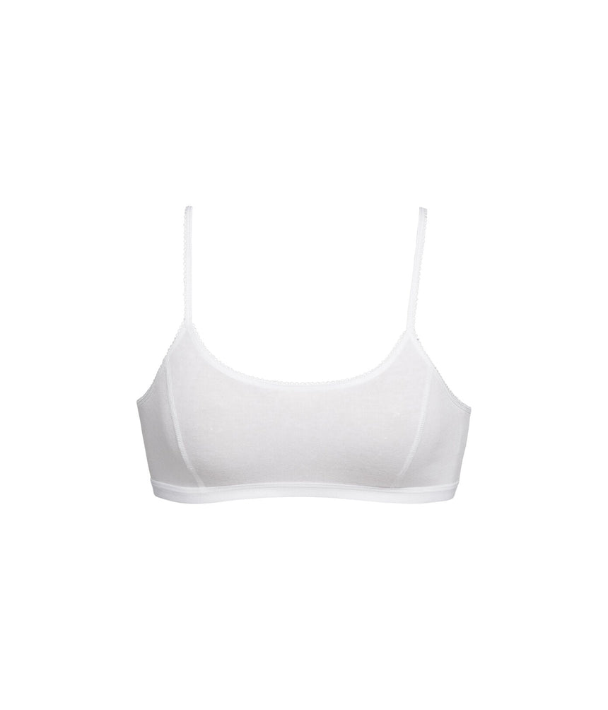 GIRLS WHITE TRAINING BRA