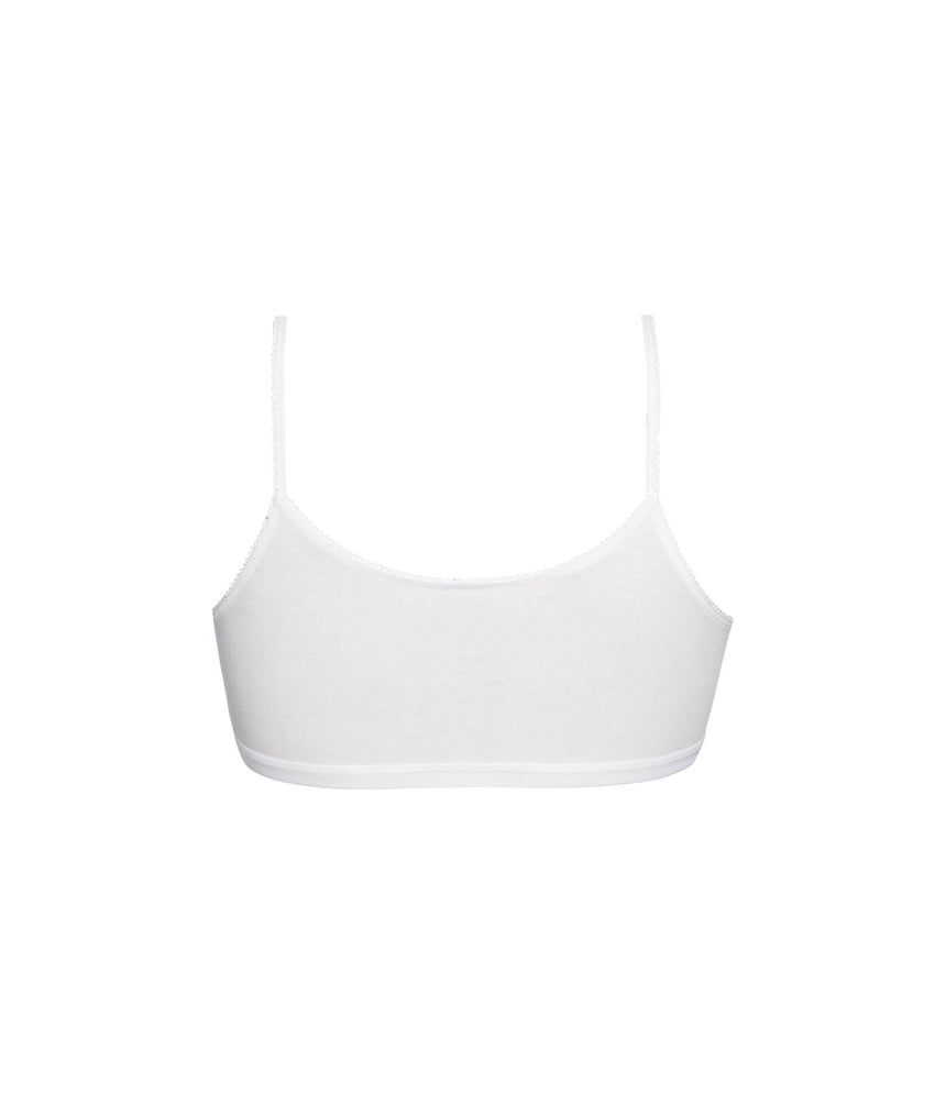 GIRLS WHITE TRAINING BRA