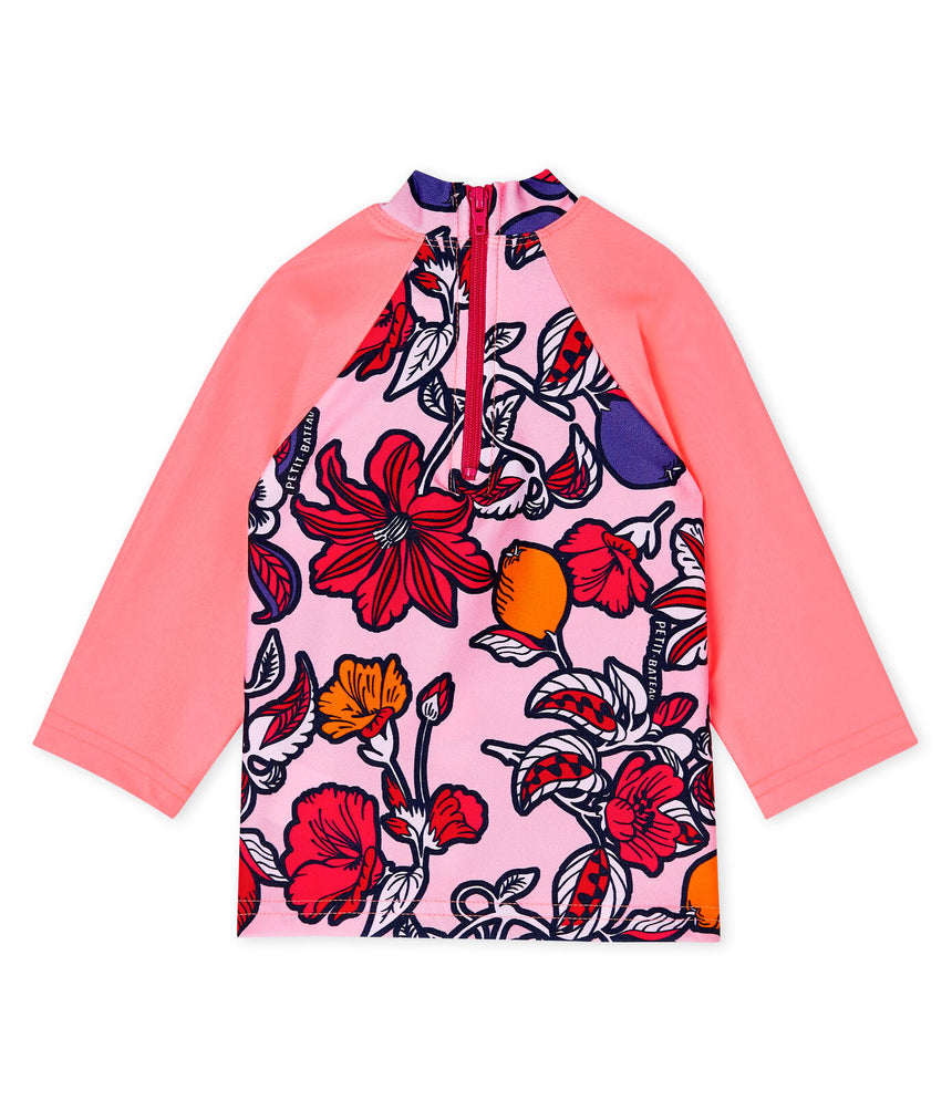ECO-FRIENDLY UPF 50+ ANTI-UV T-SHIRT FOR BABY GIRLS