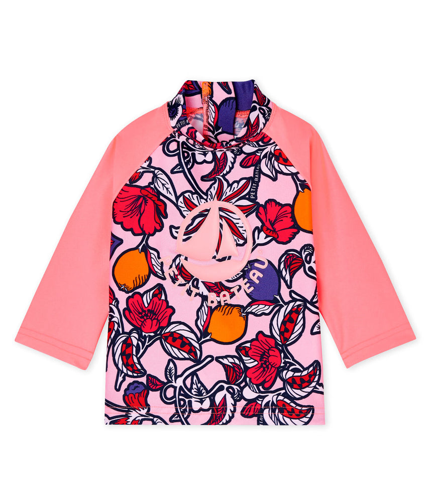 ECO-FRIENDLY UPF 50+ ANTI-UV T-SHIRT FOR BABY GIRLS
