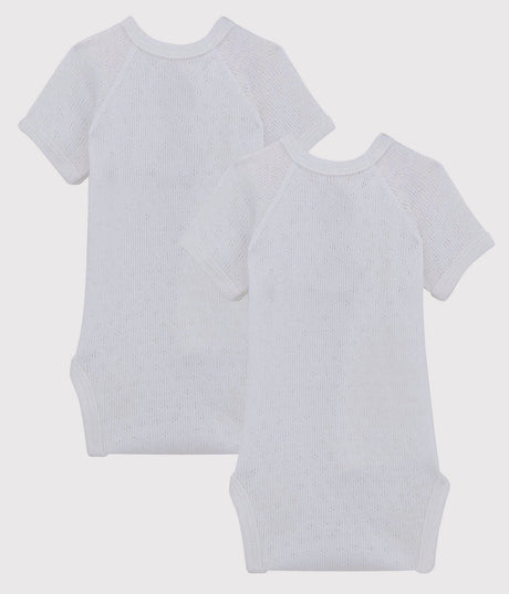 NEWBORN BABIES' SHORT-SLEEVED BODYSUIT - 2-PIECE SET