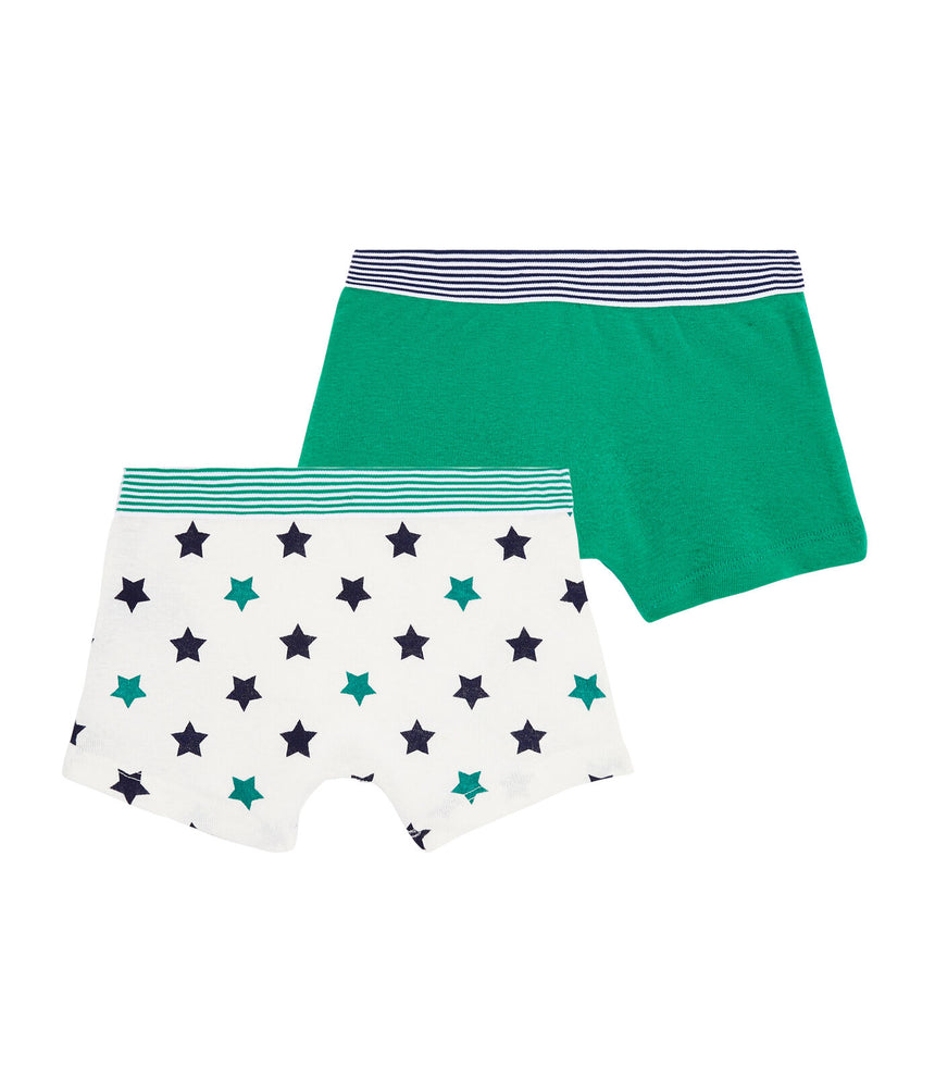 BOYS' COTTON / LINEN BOXER SHORTS -2- PIECES SET