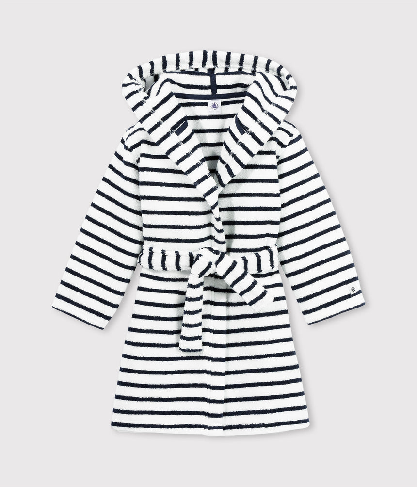 BOYS' STRIPED BATH ROBE