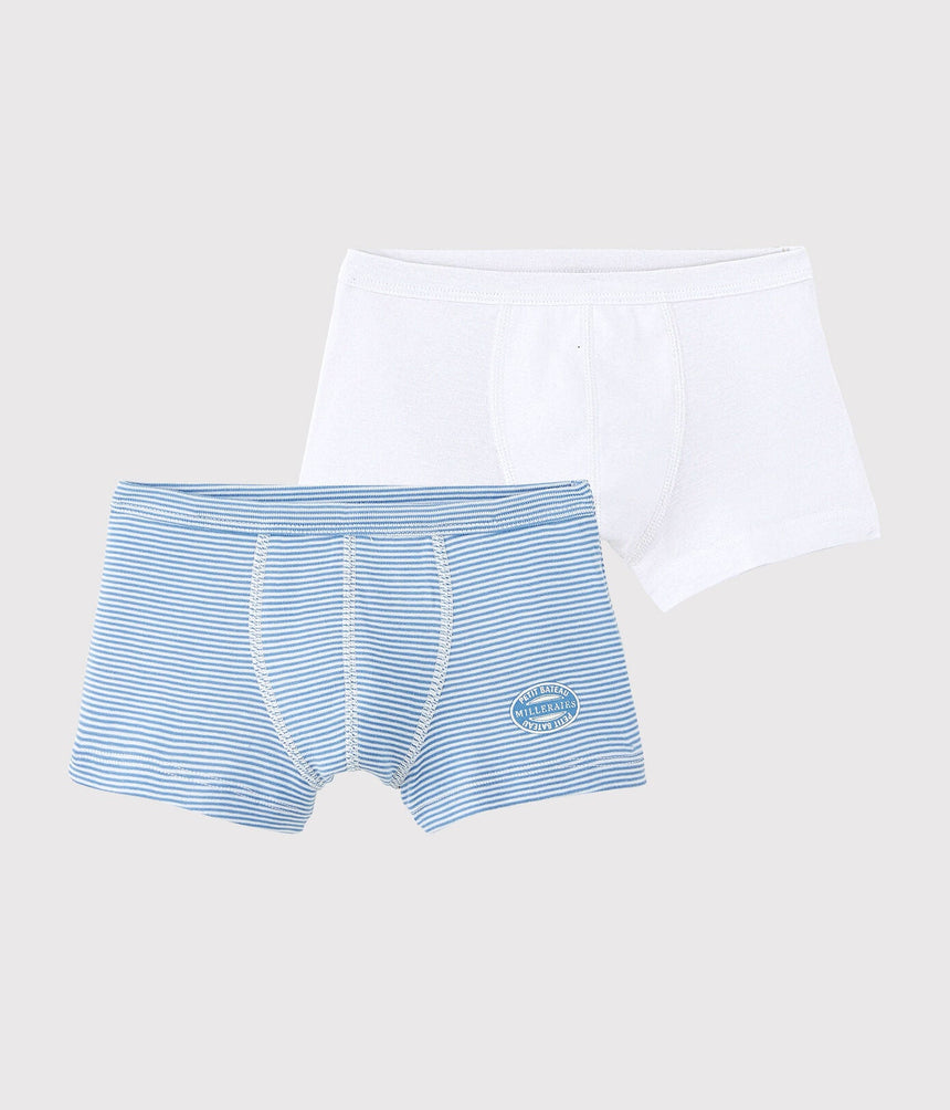 BOYS' ORGANIC COTTON BOXER SHORTS -2-PACK