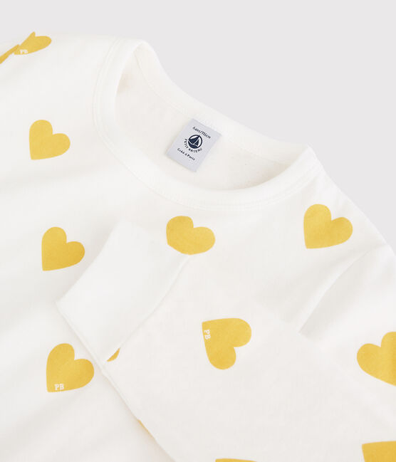 GIRLS HEART PRINT RIBBED PYJAMAS