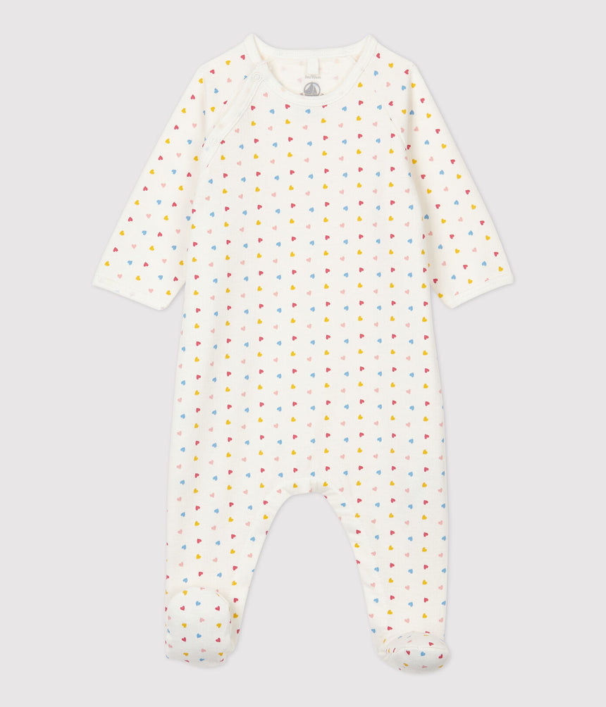 BABIES' MINI HEART PRINT PYJAMAS