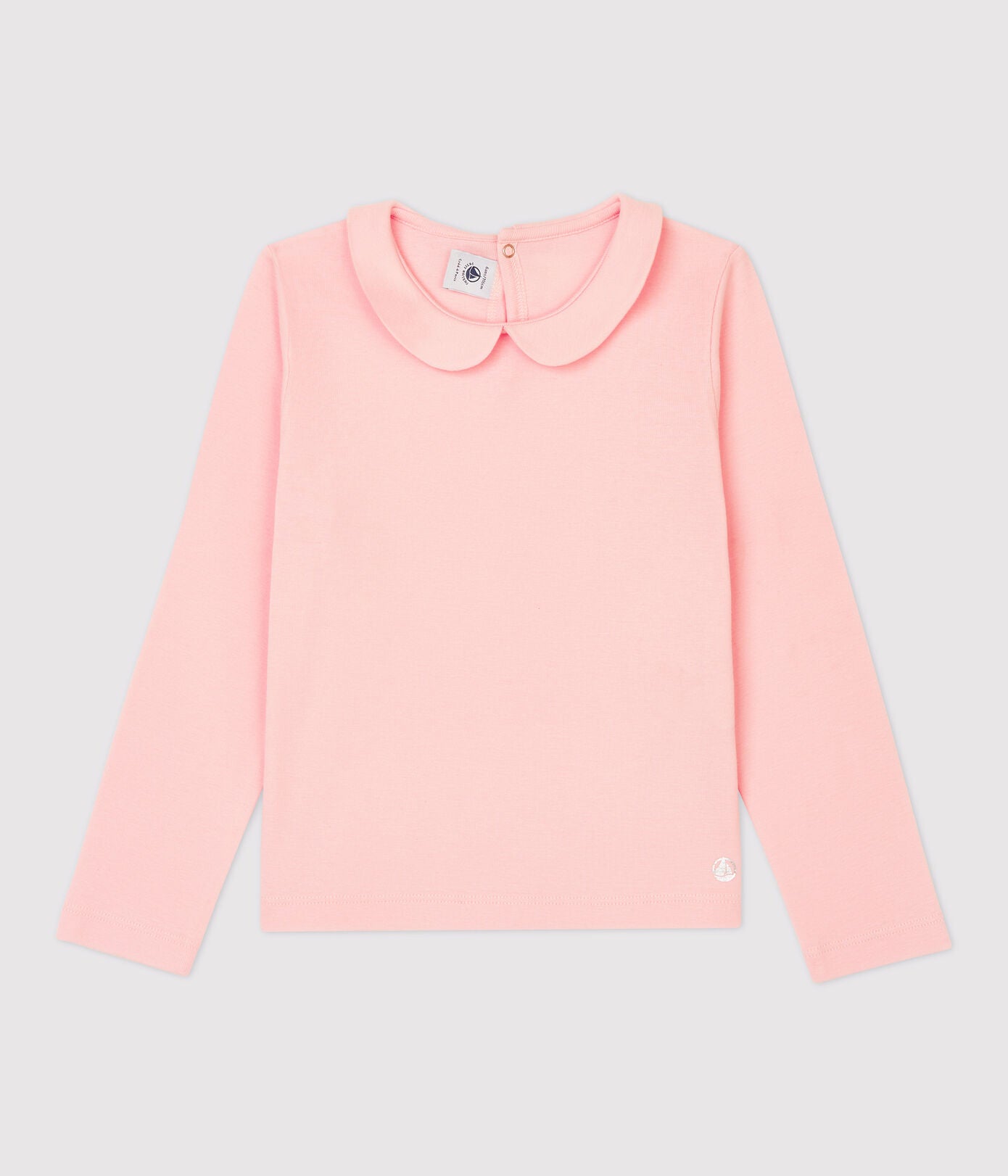 GIRLS' LONG SLEEVED COTTON T SHIRT