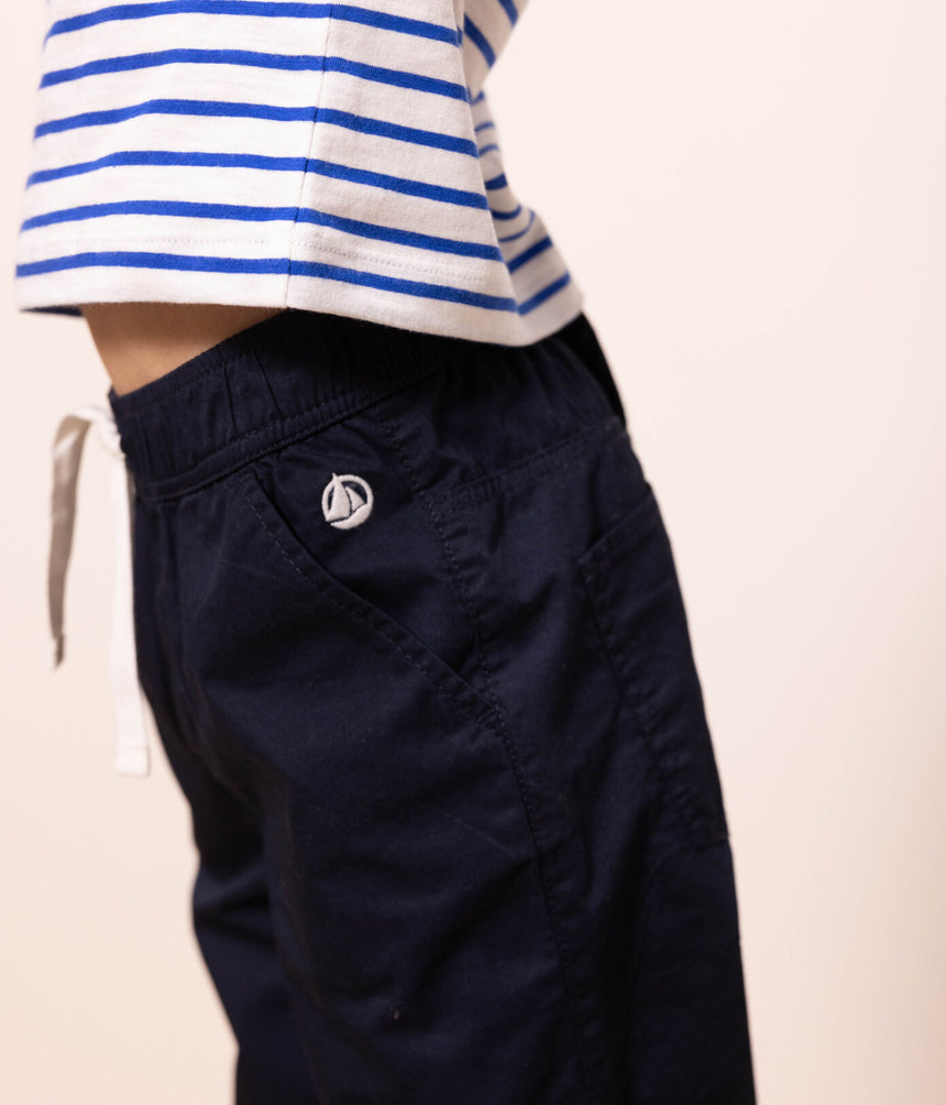 BOYS' REGULAR COTTON SERGE TROUSERS