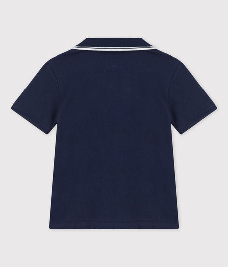 BOYS' SHORT-SLEEVED JERSEY POLO SHIRT