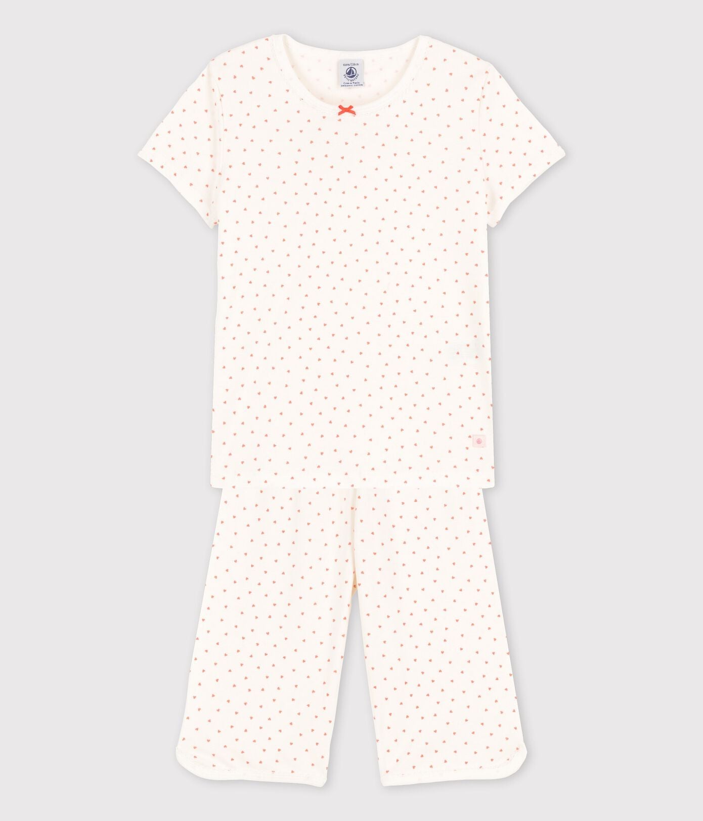 GIRLS HEART PATTERN COTTON PYJAMAS GIRLS HEART PATTERN COTTON PYJAMAS