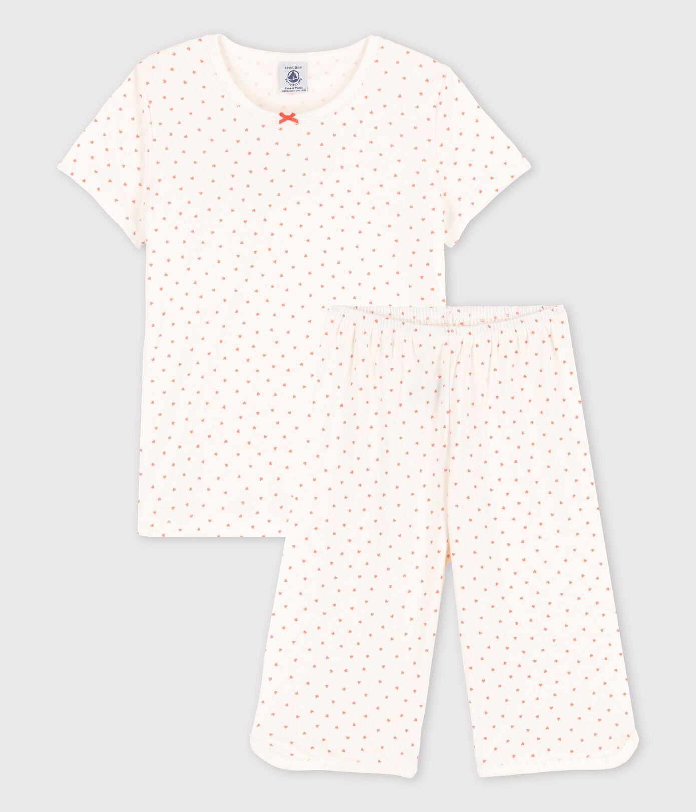 GIRLS HEART PATTERN COTTON PYJAMAS GIRLS HEART PATTERN COTTON PYJAMAS