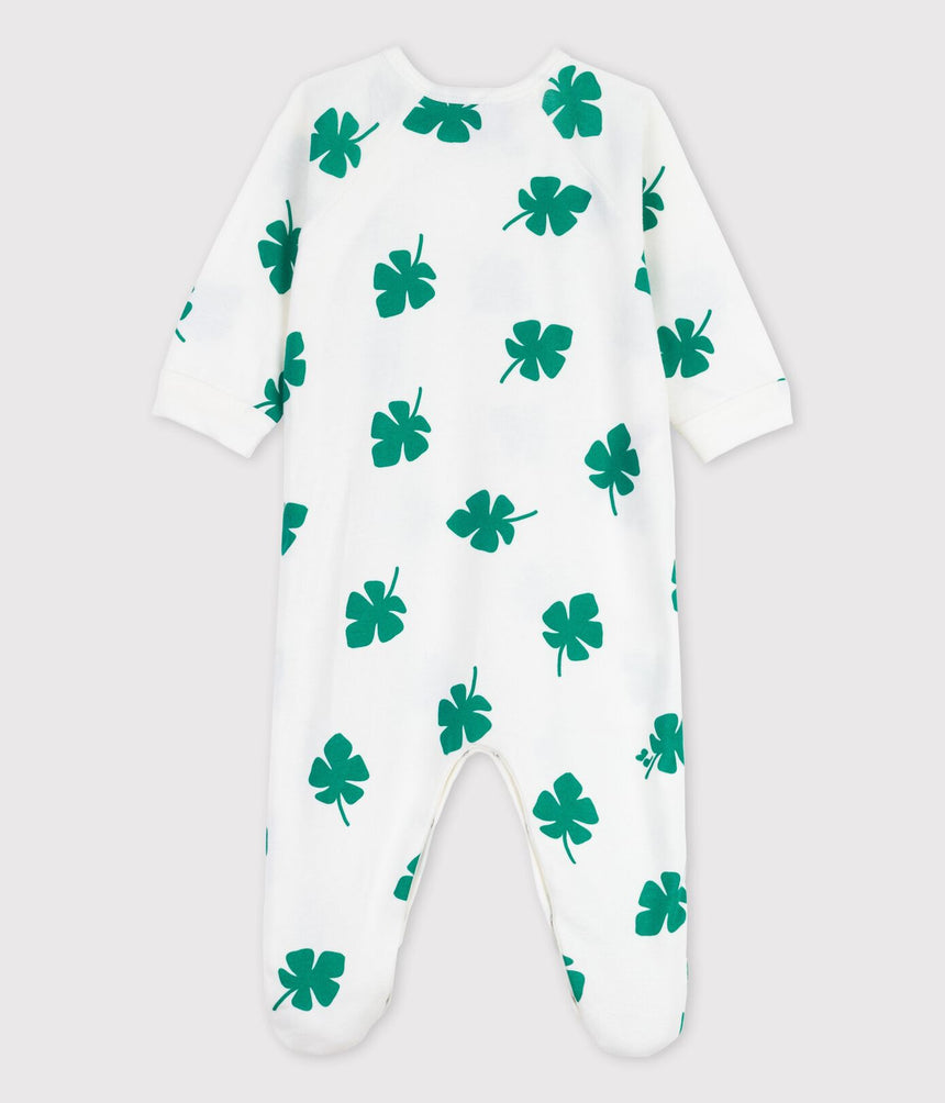 BABIES BOTANIC PRINT ORGANIC COTTON SLEEPSUIT