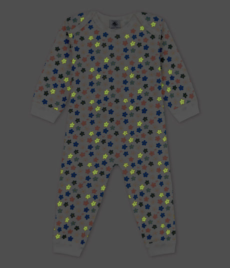 BABIES' GLOW IN THE DARK COTTON FOOTLESS SLEEPSUIT