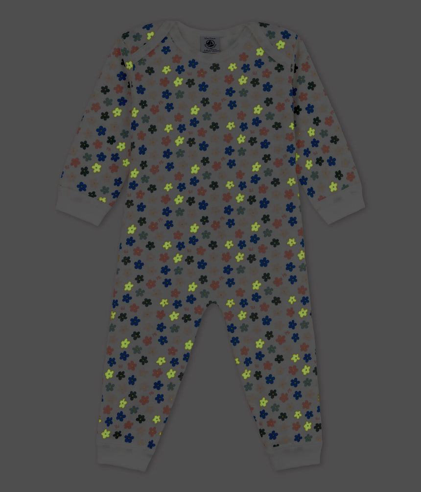 BABIES' GLOW IN THE DARK COTTON FOOTLESS SLEEPSUIT