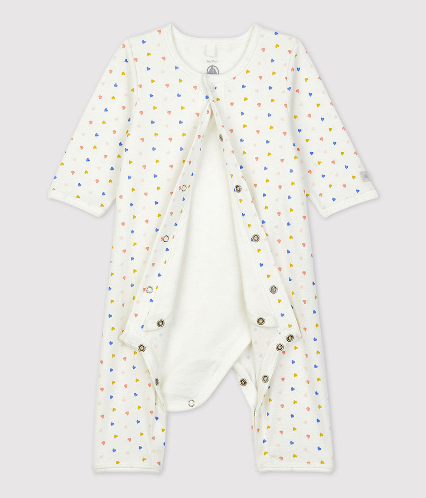 BABIES' FOOTLESS ORGANIC COTTON BODYJAMA